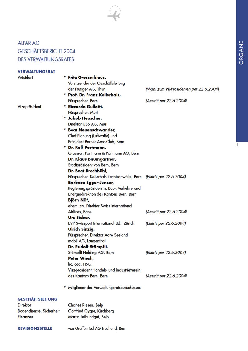 Rapport annuel 2004